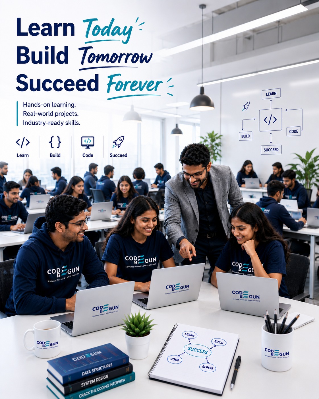 CodeBegun students learning